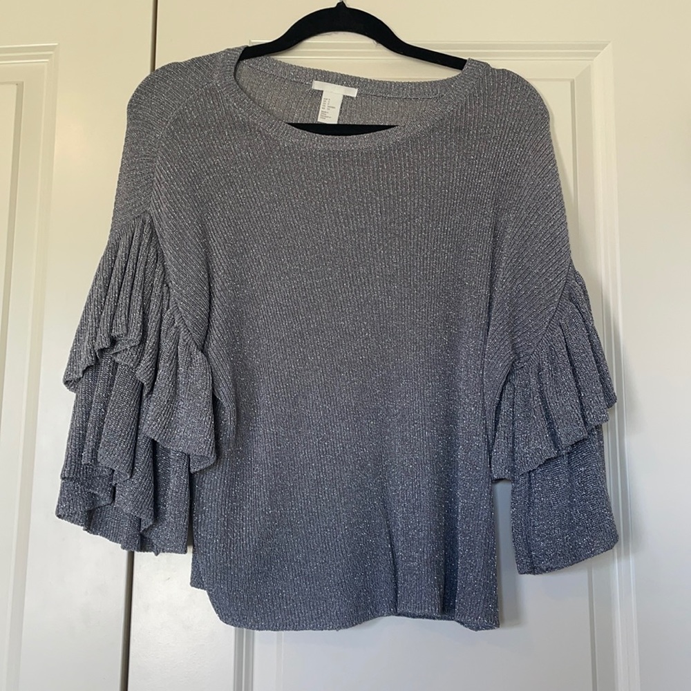 H&M silver blouse